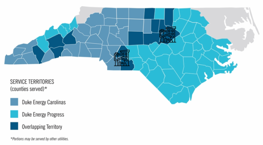 Map of Connected Communities in North Carolina