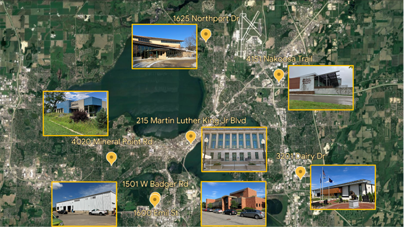 Municipal Sites in Madison, WI